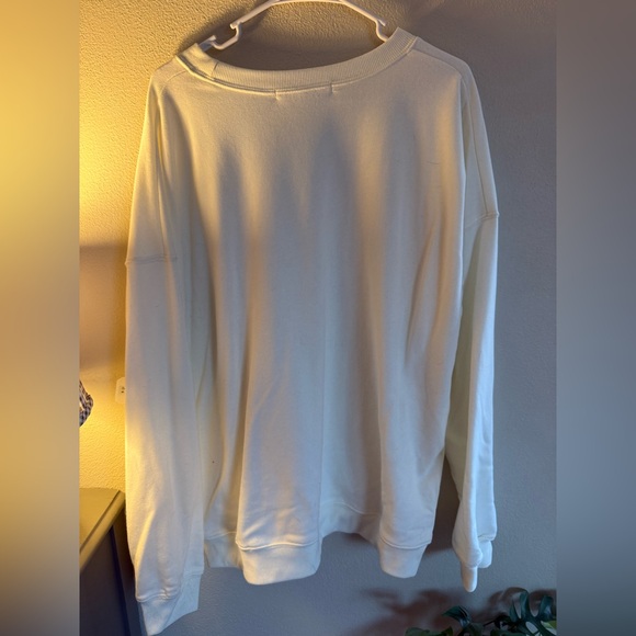 Altar'd State Cream Ribbed Sweatshirt - Picture 5 of 5